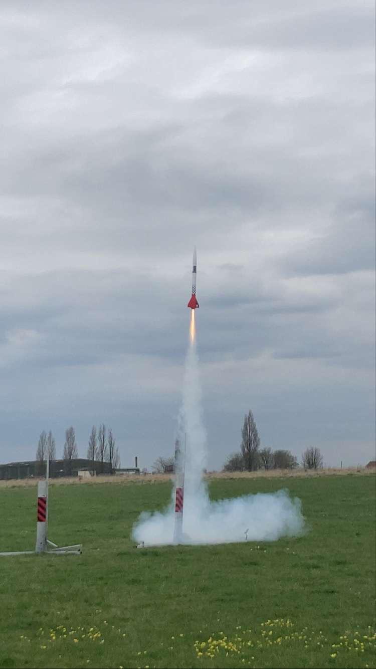 CanSat being launched in a rocket